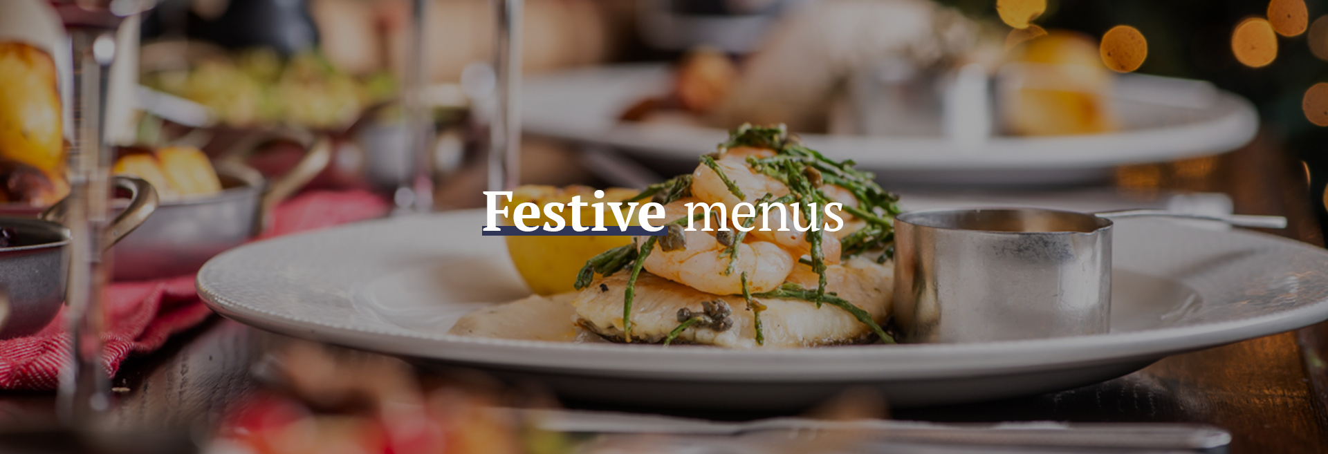 Festive Christmas Menu at The Crown and Anchor Euston 